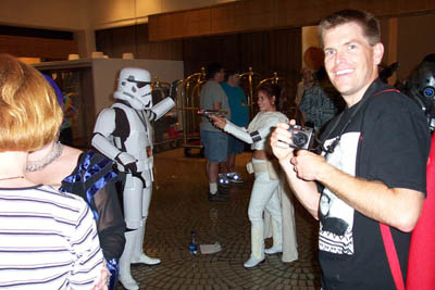 			<B>Stormtrooper and Princess Leia</B>
 from Star Wars