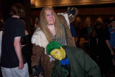 			<B>Sabertooth and Toad</B>
 from X-Men