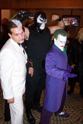 			<B>Two-Face, Bane, and Joker</B>
 from Batman