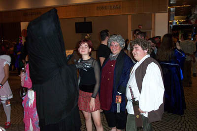 			<B>Black Rider and two Hobits</B>
 from Lord of the Rings
