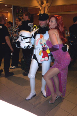			<B>Stormtrooper and Jessica Rabbit</B>
 from Star Wars and Roger Rabbit