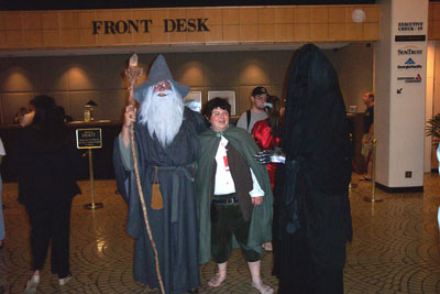 			<B>Gandalf, Frodo, and Black Rider</B>
 from Lord of the Rings