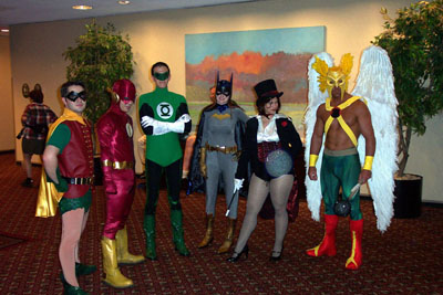 			<B>Robin, The Flash, Green Lantern, Batgirl, Zatanna and Hawkman</B>
