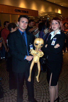 			<B>Fox Mulder and Dana Scully</B>
 from The X-Files