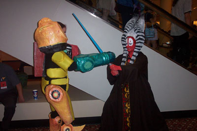 			<B>Samus and Unknown Jedi</B>
 from Metroid and Star Wars