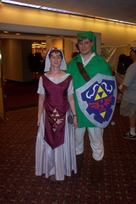 			<B>Princess Zelda and Link</B>
 from The Legend of Zelda