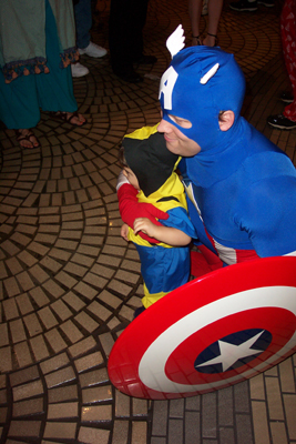 			<B>Captain America and Wolverine</B>
 from Captain America and X-Men