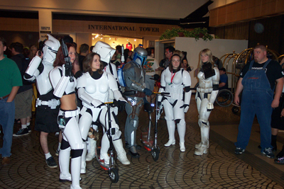 			<B>Stormtroopers and Jengo Fett</B>
 from Star Wars