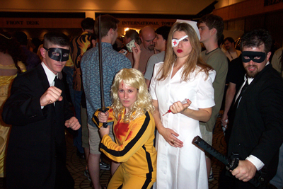 			<B>2 Crazy 88, The Bride, and Elle Driver</B>
 from Kill Bill