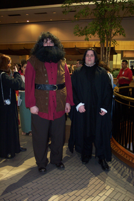 			<B>Rubeus Hagrid and Severus Snape</B>
 from Harry Potter