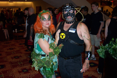 			<B>Poison Ivy and Bane</B>
 from Batman