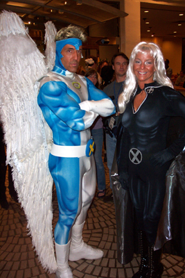 			<B>Archangel and Storm</B>
 from X-Men