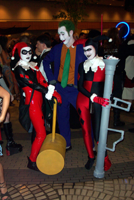 			<B>Harlequin, Joker, and Harlequin</B>
 from Batman