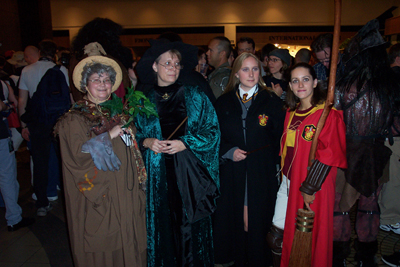 			<B>Pomona Sprout, Minerva McGonagall, and Students</B>
 from Harry Potter