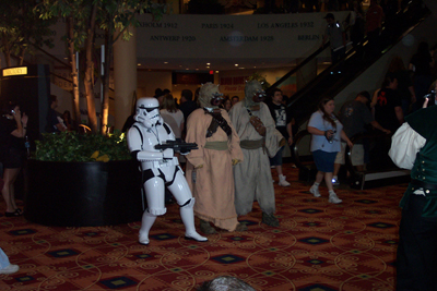			<B>Stormtrooper and Sand People</B>
 from Star Wars