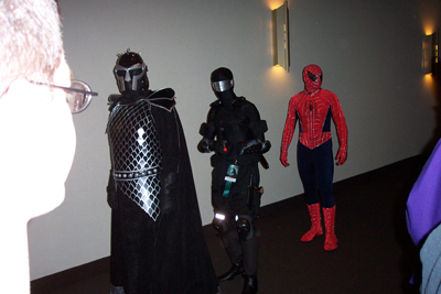 			<B>Unknown, Snake-Eyes, and Spider-Man</B>
 from Unknown, GI Joe, and Spider-Man
