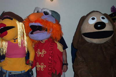 			<B>Janice, Sgt. Floyd Pepper, and Rowlf</B>
 from Dr. Teeth and The Electric Mayhem