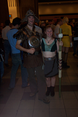 			<B>Joxer and Gabrielle</B>
 from Xena: Warrior Princess
