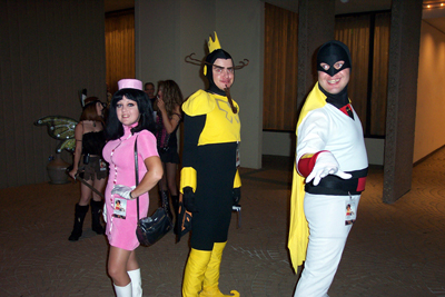			<B>Doctor Girlfriend, The Monarch, and Space Ghost</B>
 from Venture Brothers and Space Ghost