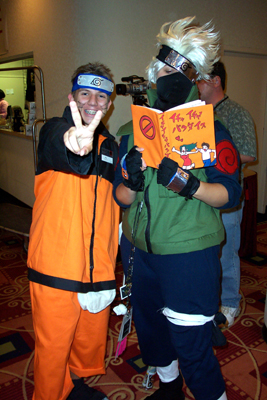 			<B>Naruto and Kakashi Hatake</B>
 from Naruto