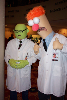 			<B>Dr. Bunsen and Beaker</B>
 from The Muppet Show