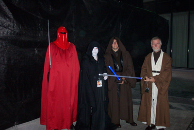 			<B>Imperial Guard, Emporer Palpatine, Unknown Jedi, Obi-wan Kenobi</B>
 from Star Wars