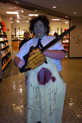 			<B>Leatherface</B>
 from Texas Chainsaw Massacre