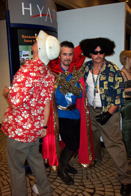 			<B>Raoul Duke, Doctor Strange, and Unknown</B>
 from Fear and Loathing in Las Vegas and Marvel Comics