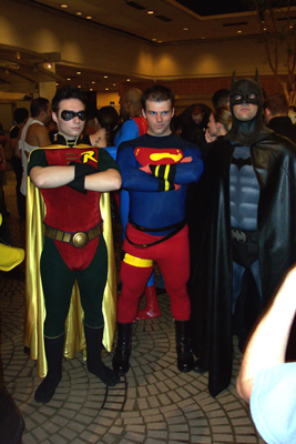 			<B>Robin, Superman, and Batman</B>
 from Batman and Superman