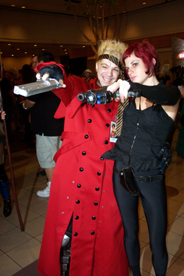 			<B>Vash and Unknown</B>
 from Trigun and Unknown