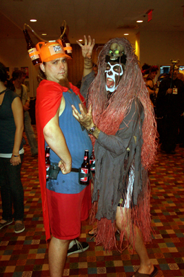 			<B>Duff Man and Witch Doctor</B>
 from The Simpsons and Unknown
