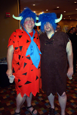 			<B>Fred and Barney</B>
 from The Flinstones