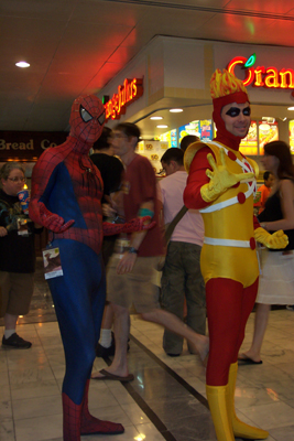 			<B>Spider-Man and Firestorm</B>
 from Spider-Man and Firestorm