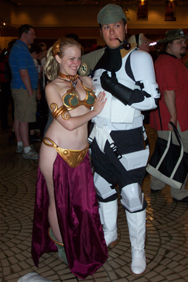 			<B>Princess Leia and Stormtrooper</B>
 from Star Wars