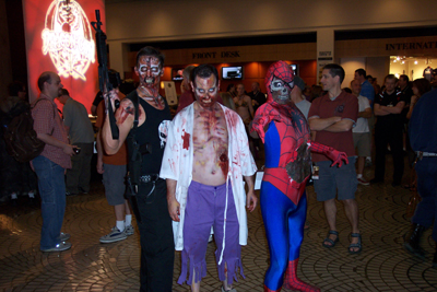 			<B>Zombie Punisher, Zombie Bruce Banner, and Zombie Spiderman</B>
