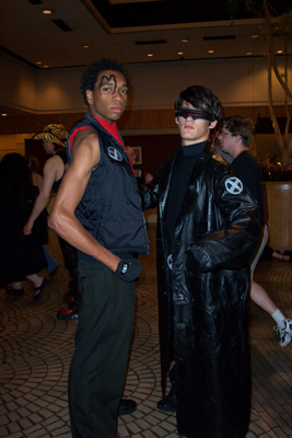 			<B>Bishop and Cyclops</B>
 from X-Men
