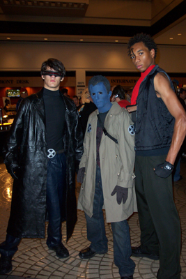 			<B>Cyclops, Nightcrawler, and Bishop</B>
 from X-Men