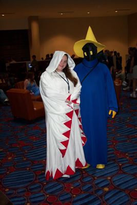 			<B>White Mage and Black Mage</B>
 from Final Fantasy portrayed by Final Fantasy
