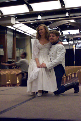			<B>Beatrice and Benedict</B>
 from Much Ado About Nothing portrayed by Much Ado About Nothing